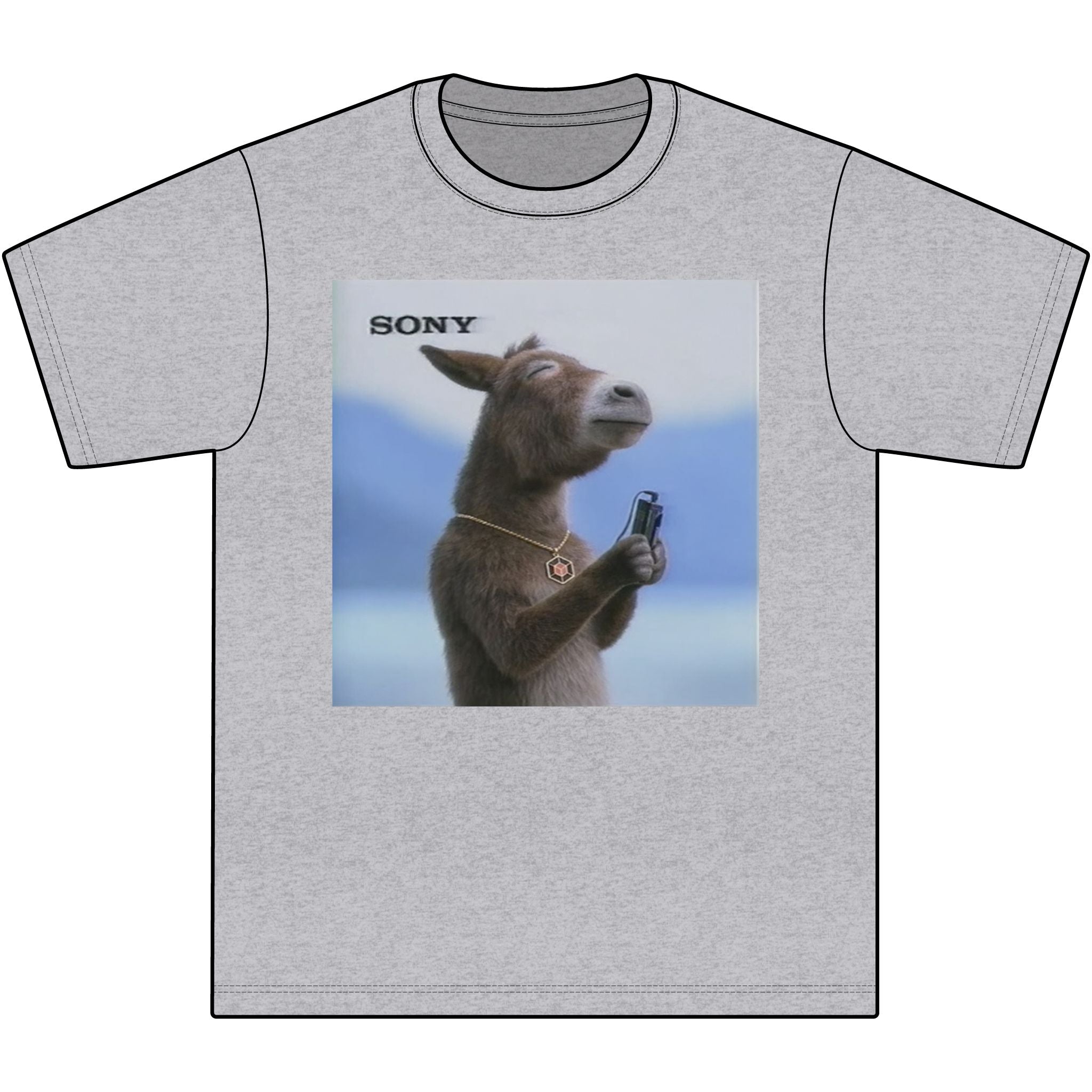 Poncho with MP3 Player Graphic T‑Shirt