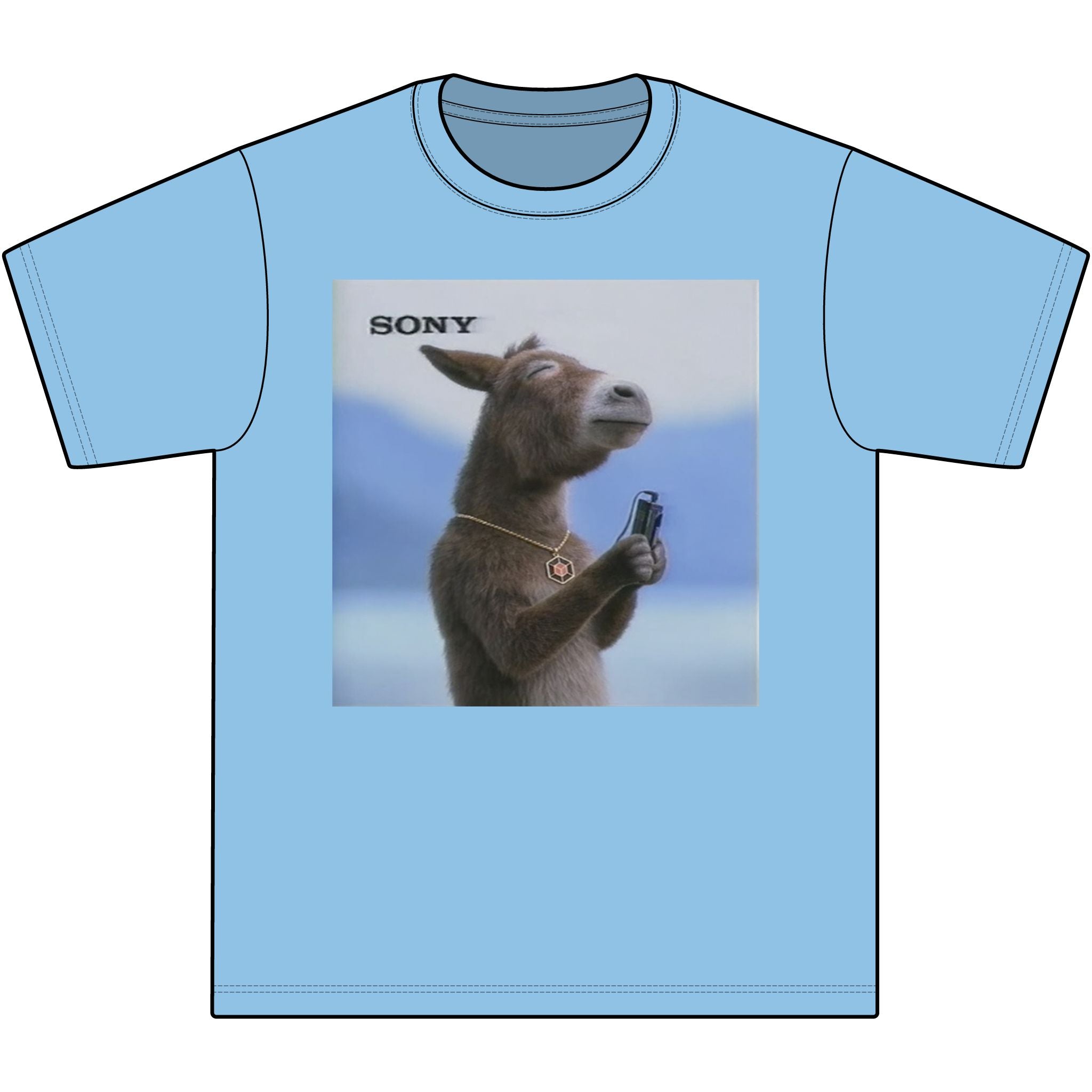 Poncho with MP3 Player Graphic T‑Shirt