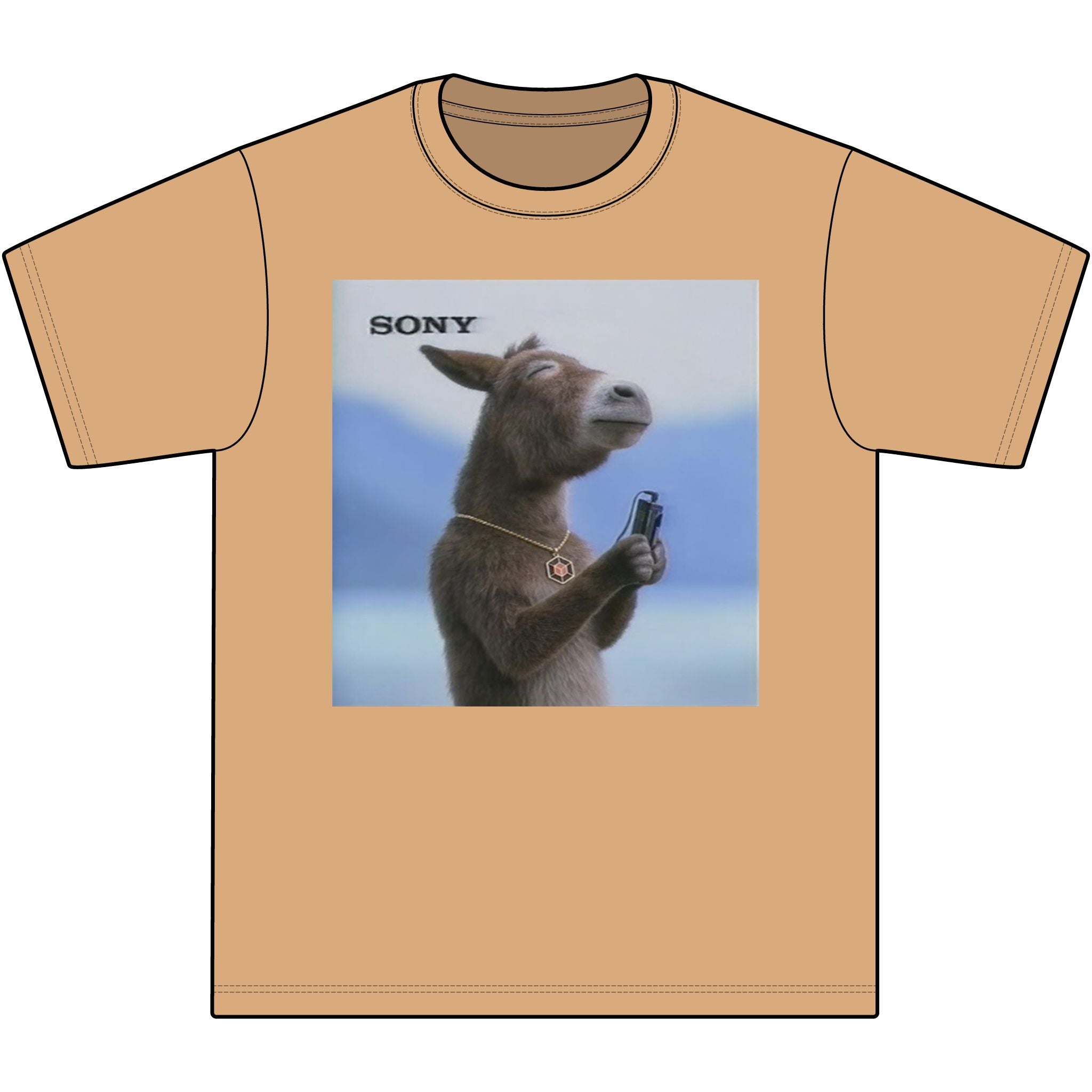 Poncho with MP3 Player Graphic T‑Shirt