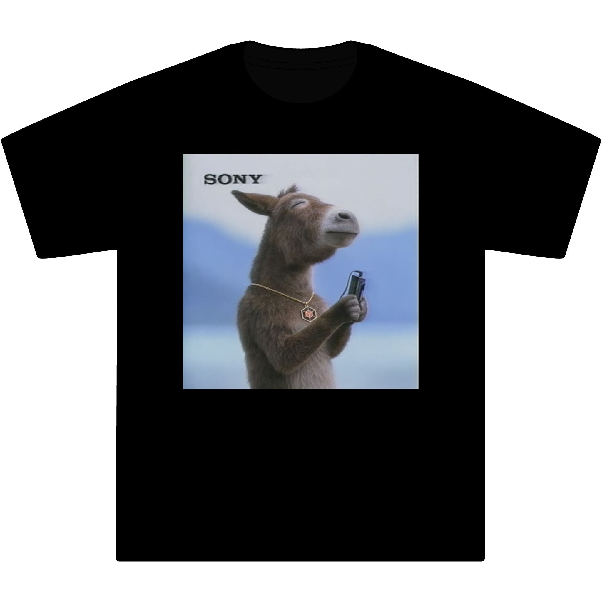 Poncho with MP3 Player Graphic T‑Shirt