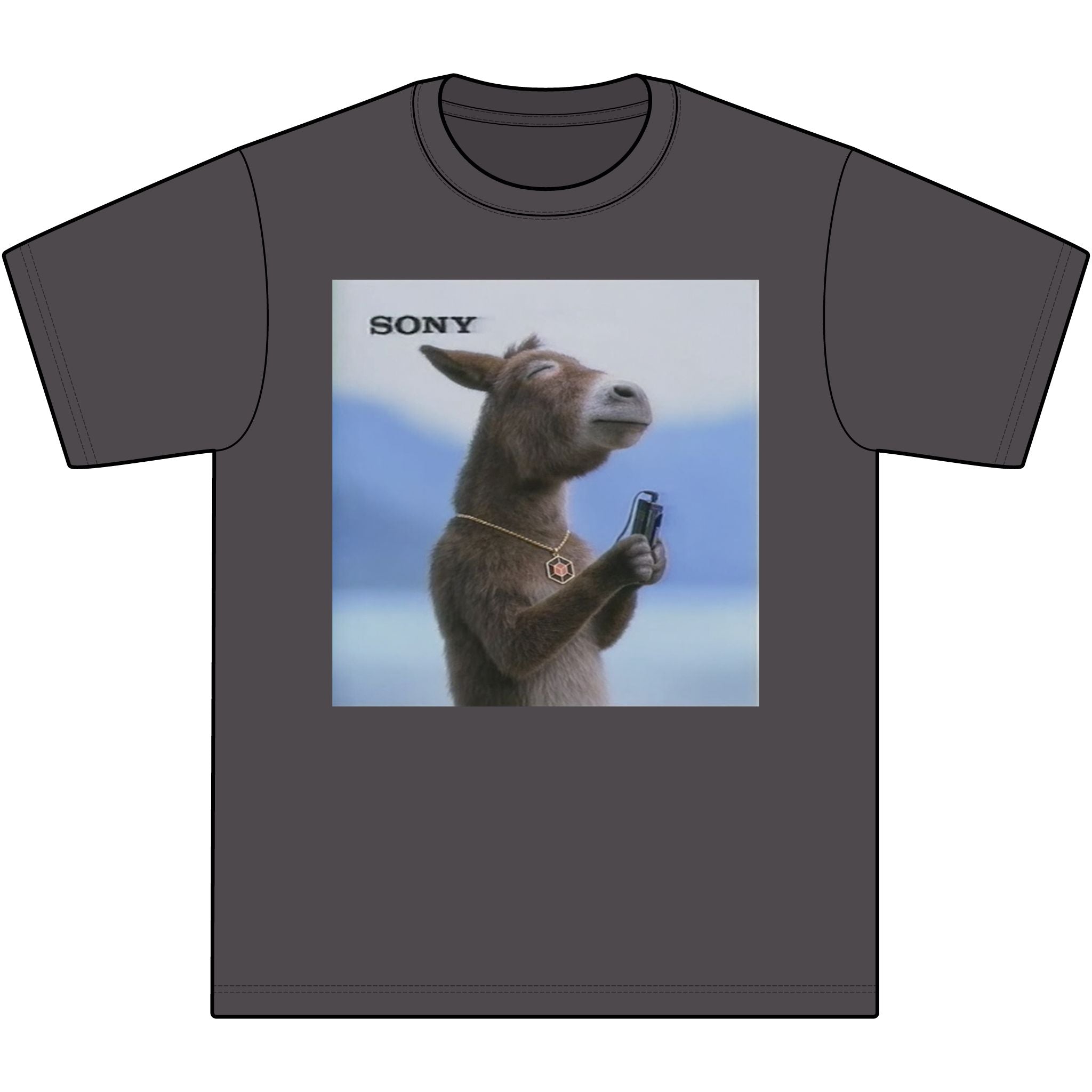 Poncho with MP3 Player Graphic T‑Shirt